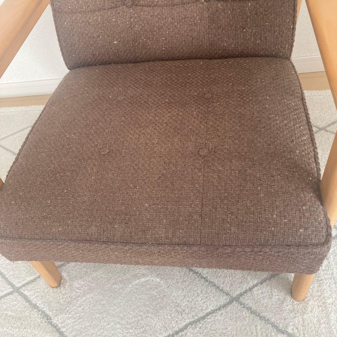 カリモク60 一人掛けチェア　ブラウン