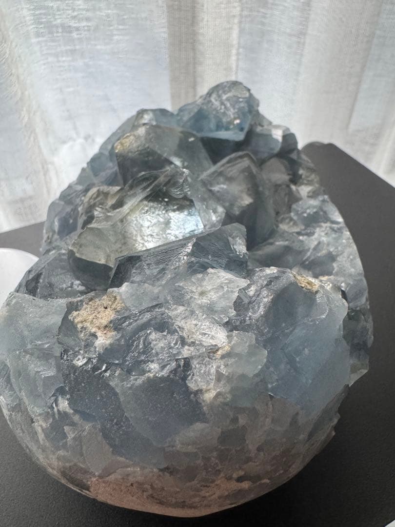 BIG！濃ブルーセレスタイト3.4kg超＆高品質　空色ブルー