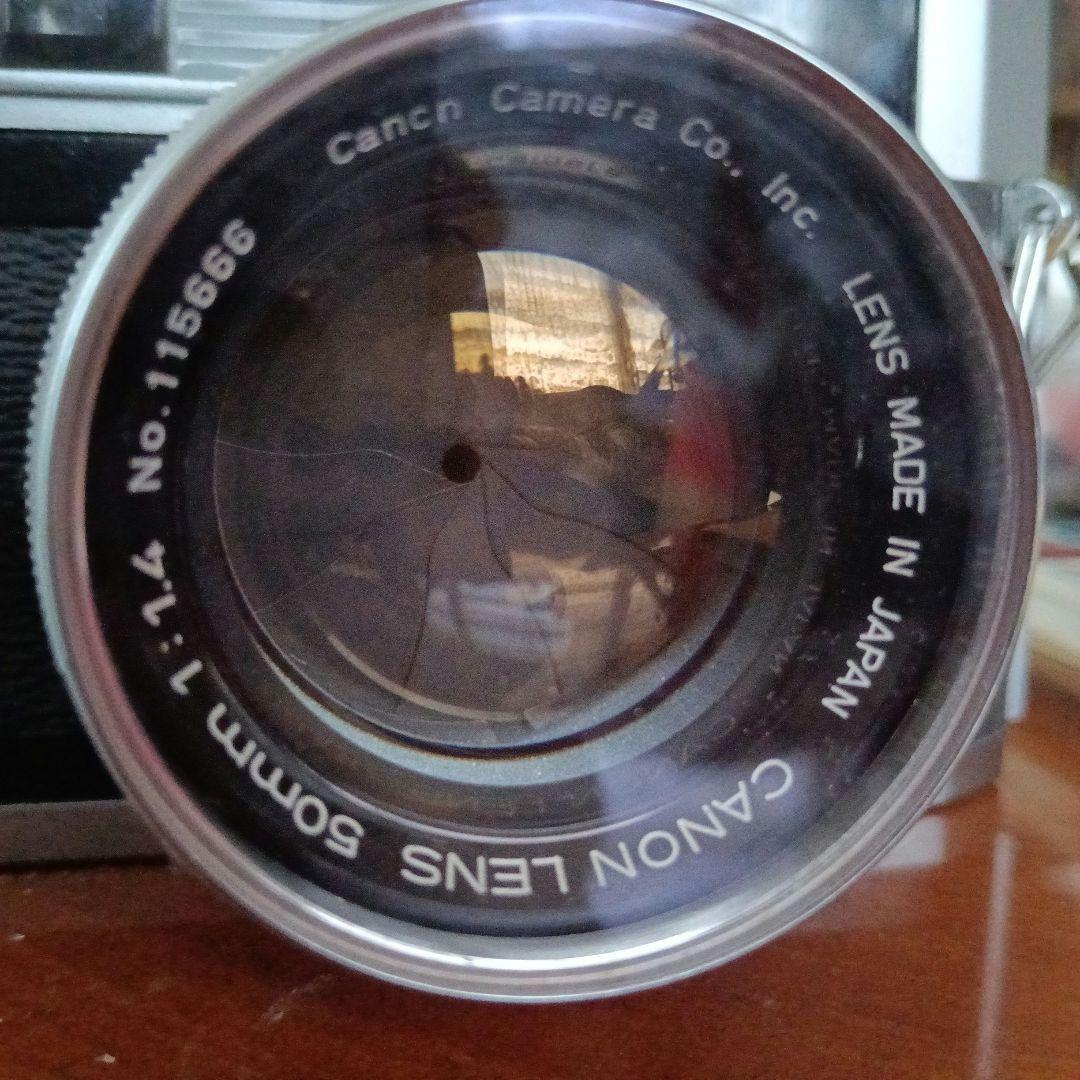 キャノン７Ｓ　50mm f/1.4 レンズ　純正レザーケース付き