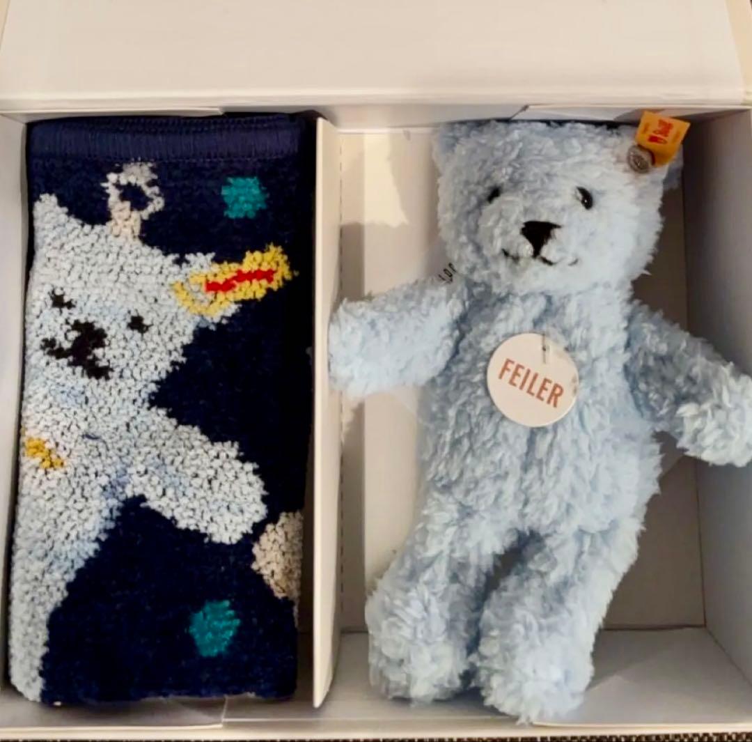 FEILER シュタイフ　コラボ　シュタイフテディベアキーリングスセット