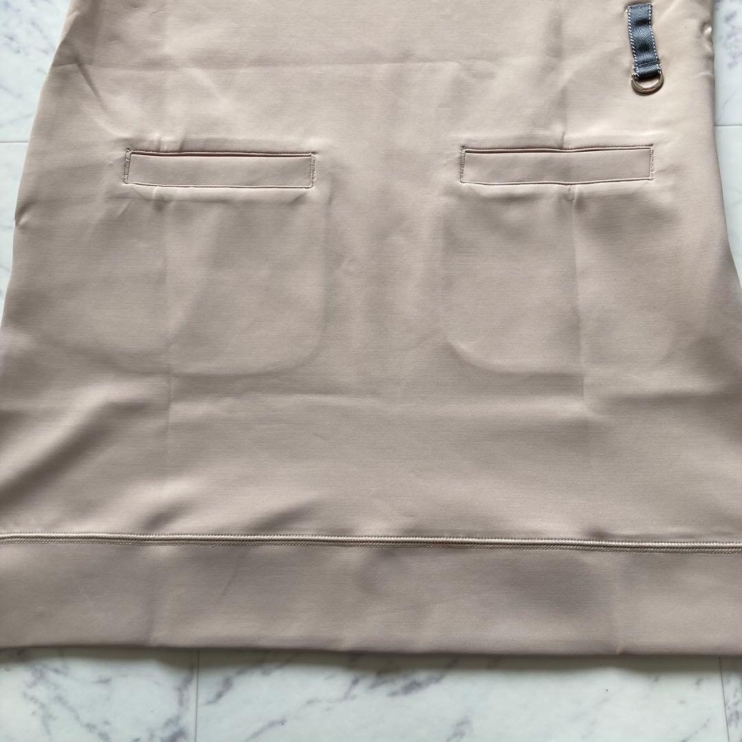 定価30800円【新品】レディースSブリーフィング モックネックワンピース薄茶