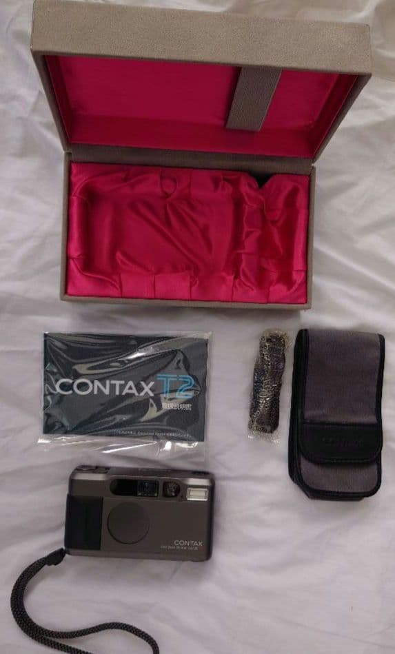 CONTAX T2 カメラ　チタンブラック　データバック　付属品　全付
