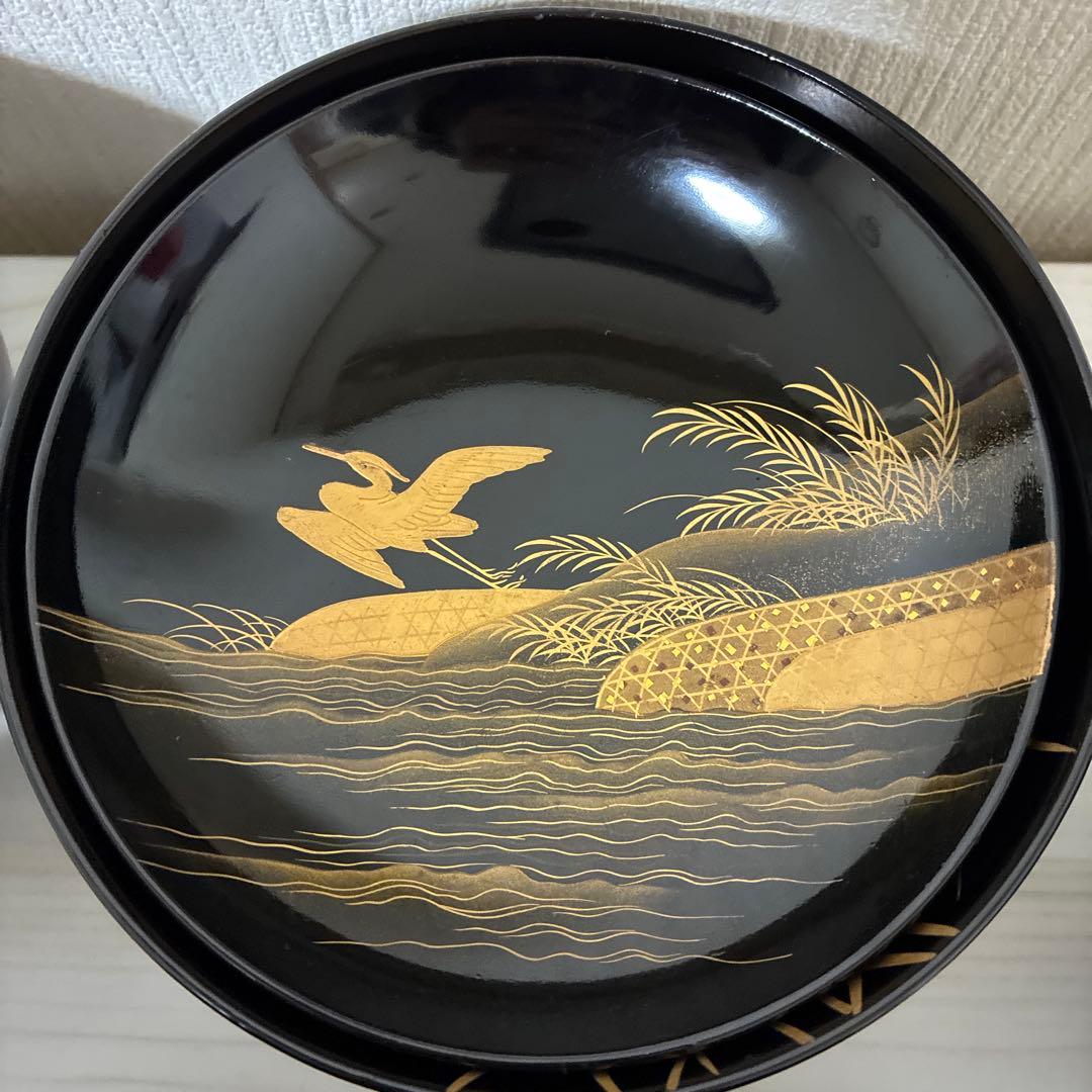 骨董　汁椀　木製漆器　蒔絵　アンティーク