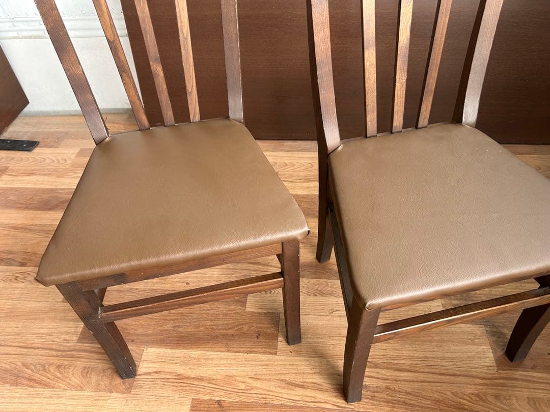 341 カリモク木製チェア2脚セット 北欧ナチュラル おしゃれ ダイニングチェア