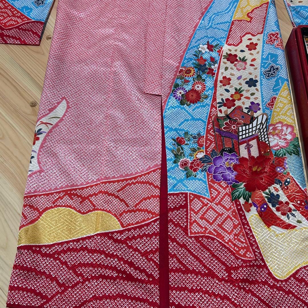 【美品】七五三　女の子用　7歳　着丈調整可能 130cm