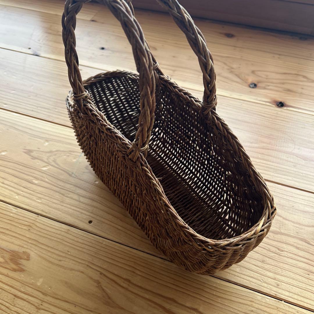 青森　あけび　かご　かごバッグ　松野屋