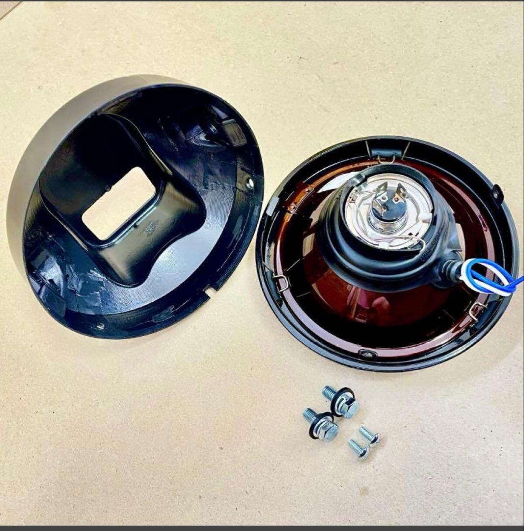 CIBIE 凹みヘッドライト　黒リム　CB250T CB400T