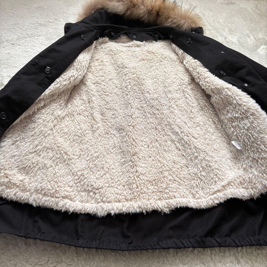 TSUMORI CHISATO ツモリチサト フードモッズコート ファー ボア