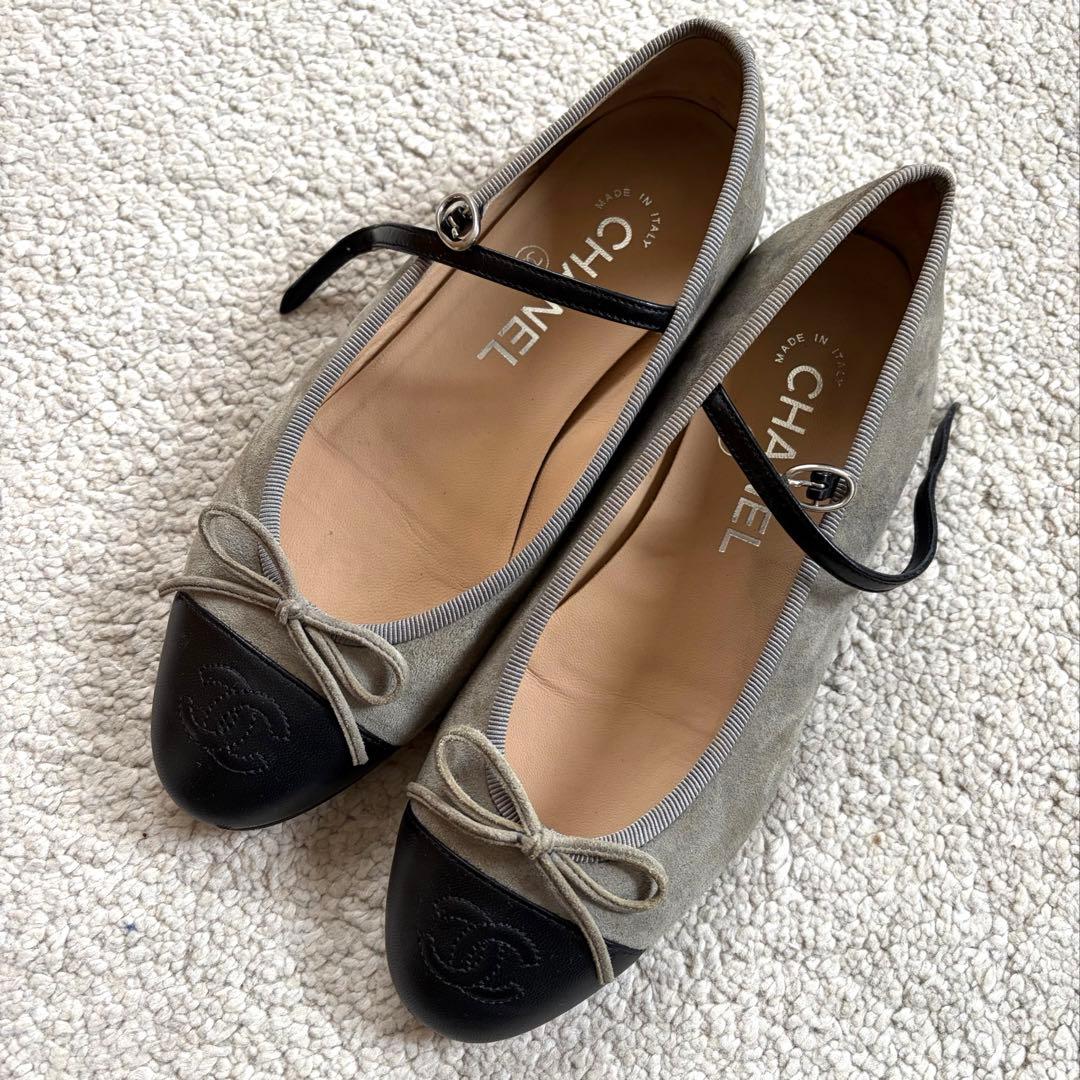 シャネルCHANEL フラットバレエシューズ36サイズ