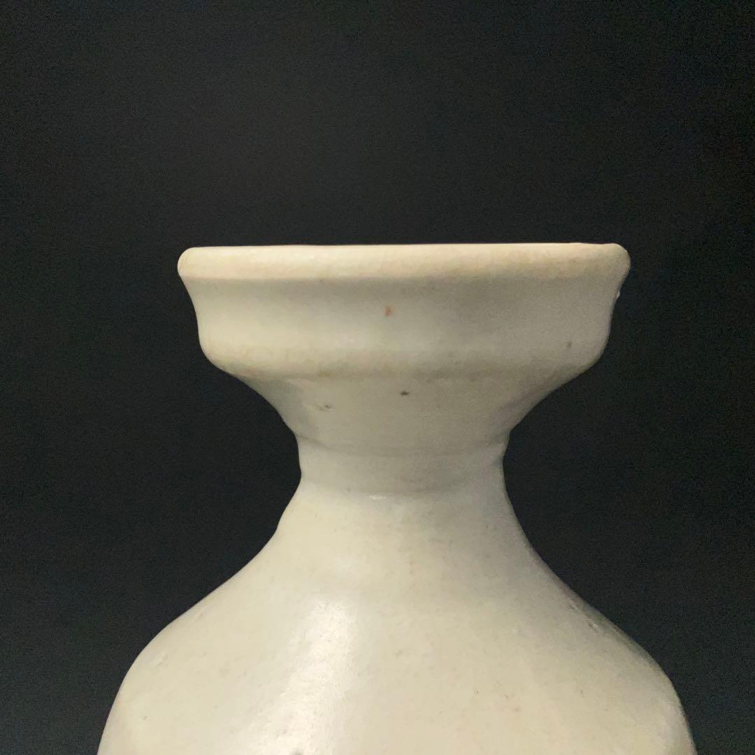 朝鮮美術　李朝　白磁徳利　骨董　R1406ダC