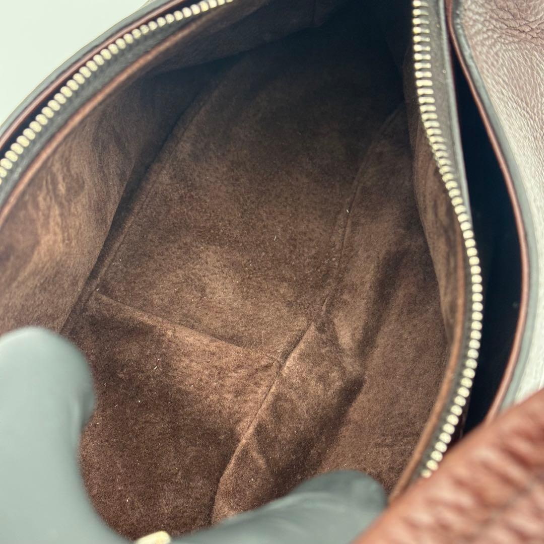 ✨極美品✨　ヒロフ　ハンドバッグ　レザー　3室　大容量