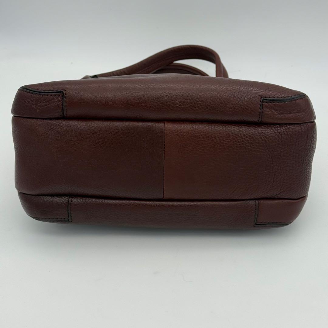 ✨極美品✨　ヒロフ　ハンドバッグ　レザー　3室　大容量