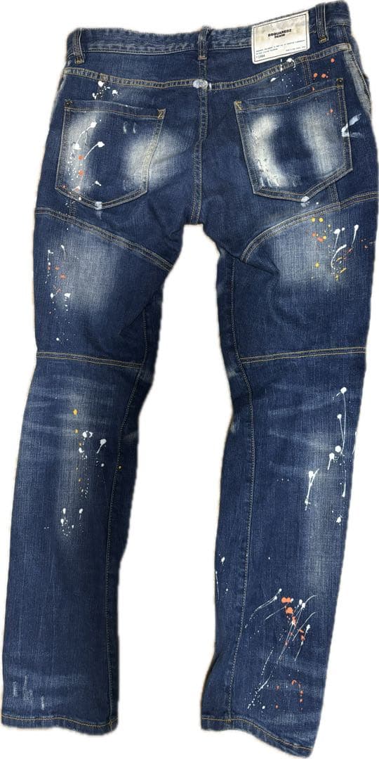 DSQUARED2ペイント ダメージ加工 サイズ48 ディースク デニム