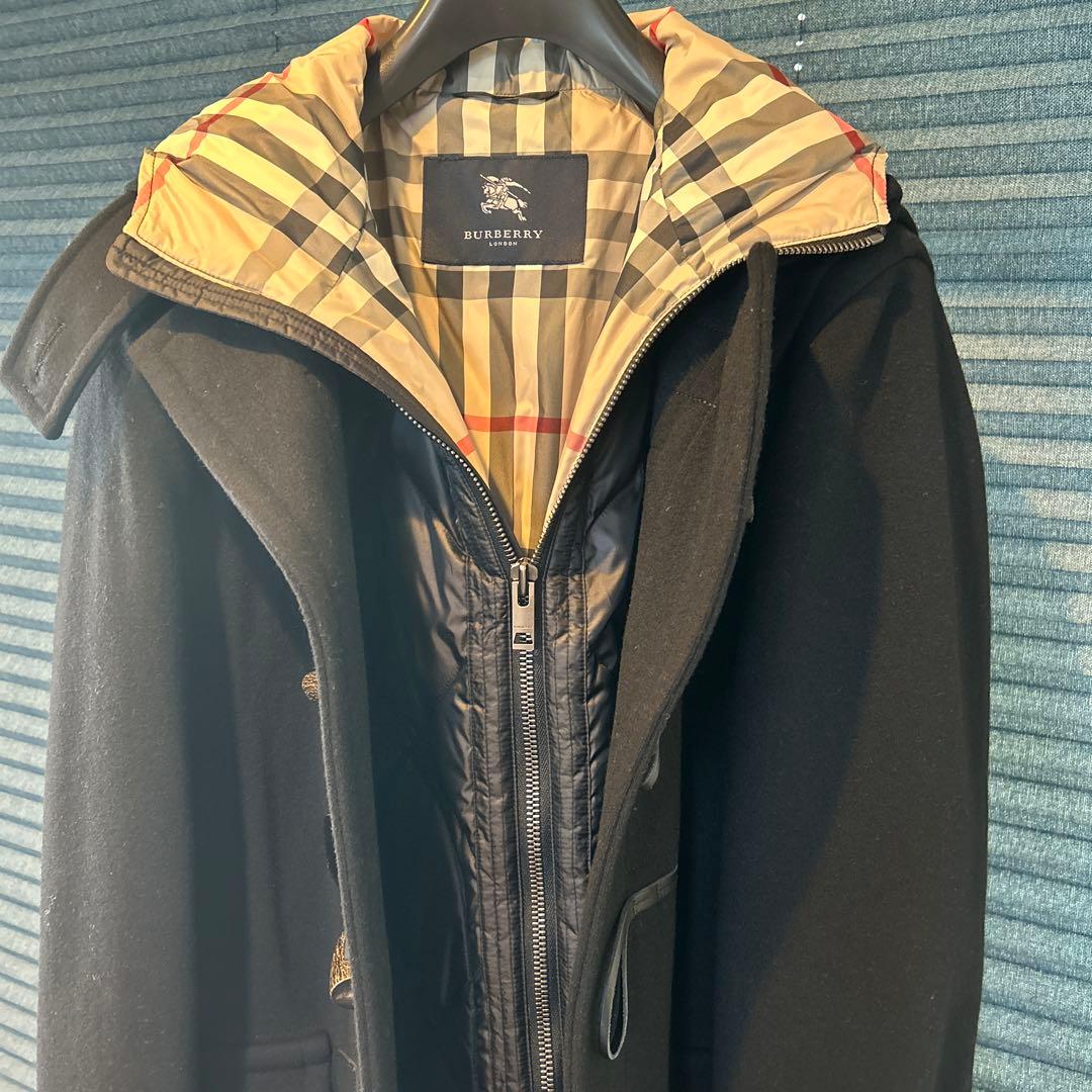 バーバリーロンドン　ダッフルコート　ダウンフーディライナー付き