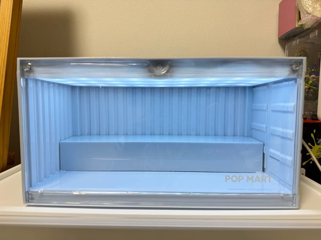 POP MART 100% ライト付き ディスプレイ コンテナ 2個セット