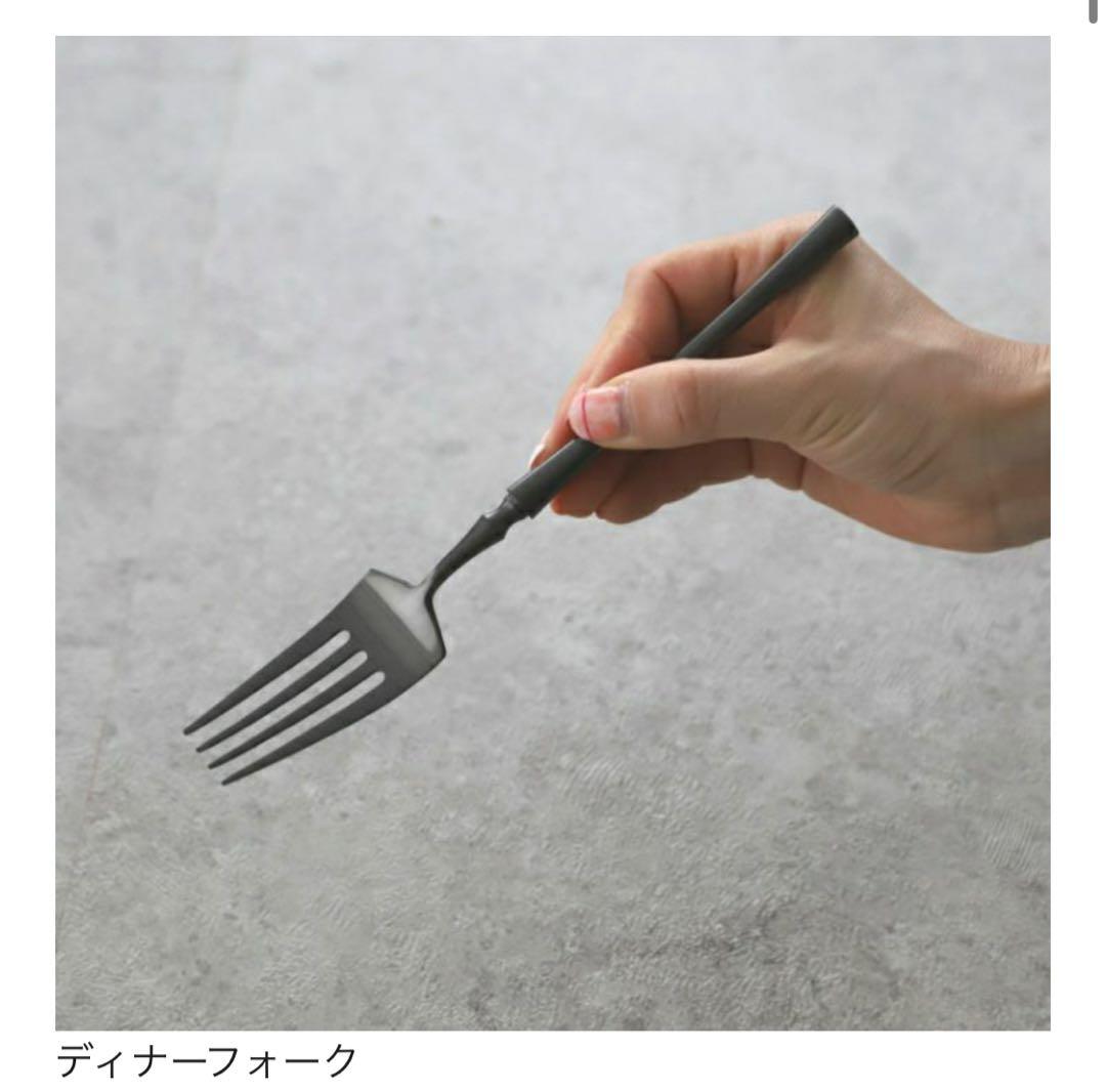 新品　未使用　ブラックカトラリーセット（ナイフ　フォーク）