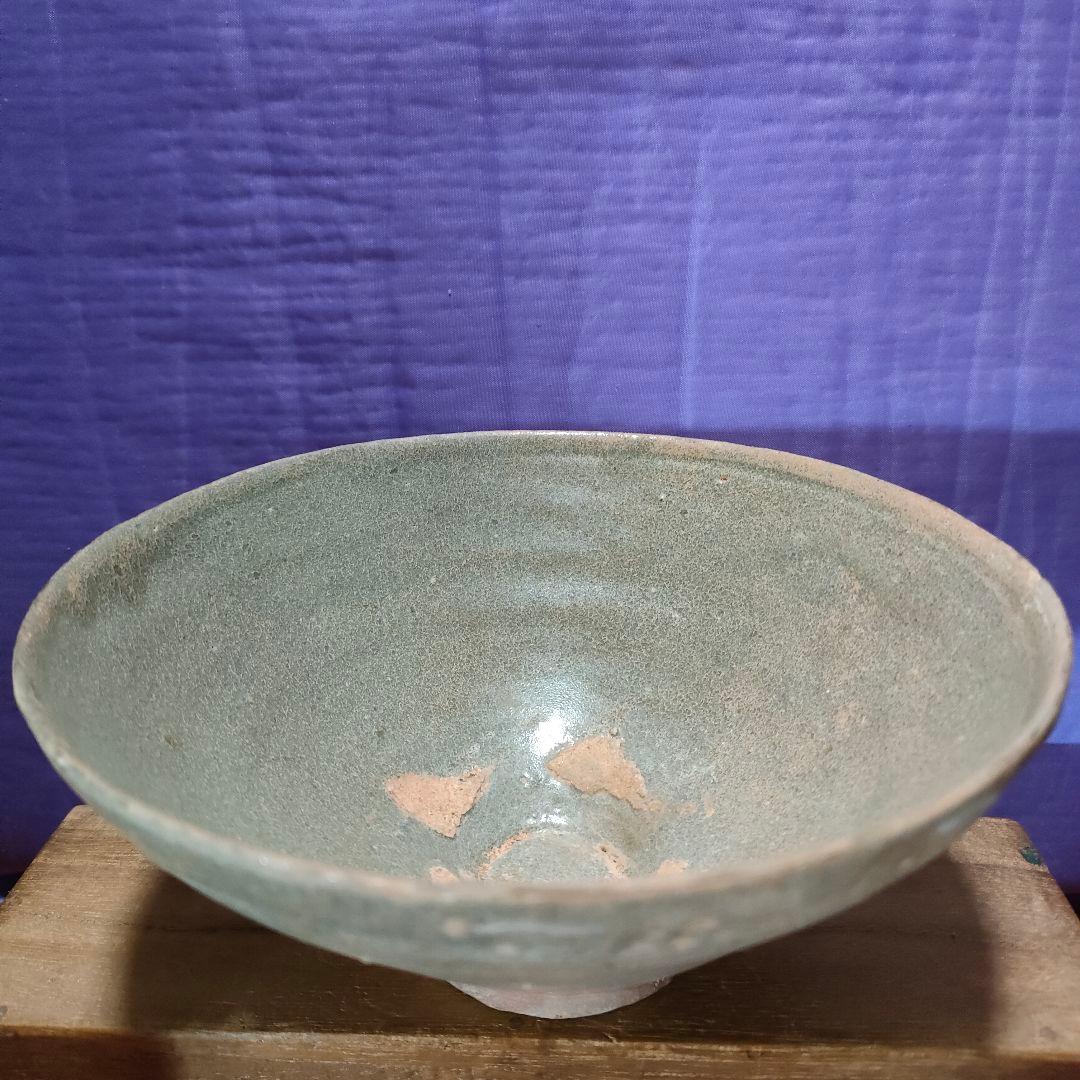 高麗青磁茶碗　朝鮮美術　時代物アンティーク