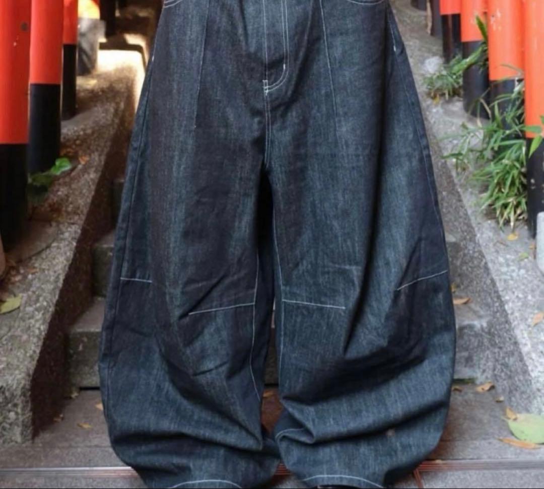 【即完品】BELVET pleated wide-leg baggy pants