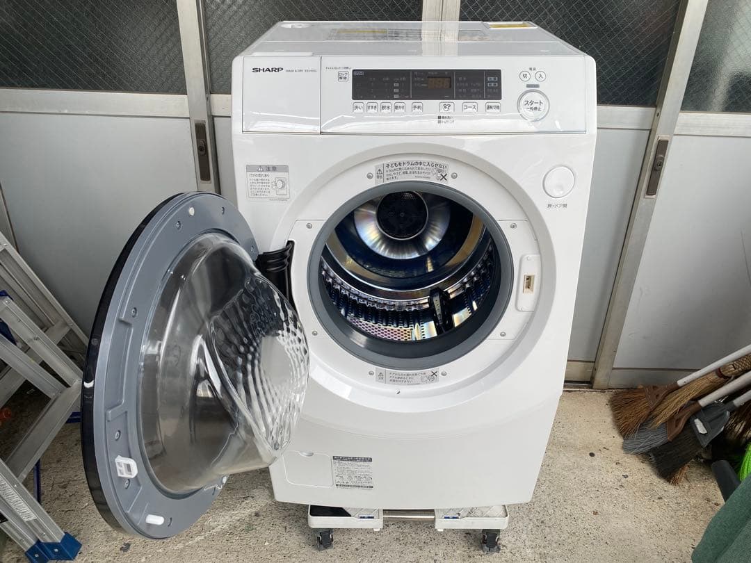 【B5】SHARP ドラム式洗濯機 ホワイト　ES-H10G-WL 23年製