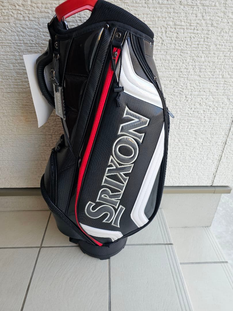 Srixon 軽量キャディバッグ ブラック/ホワイト/レッド