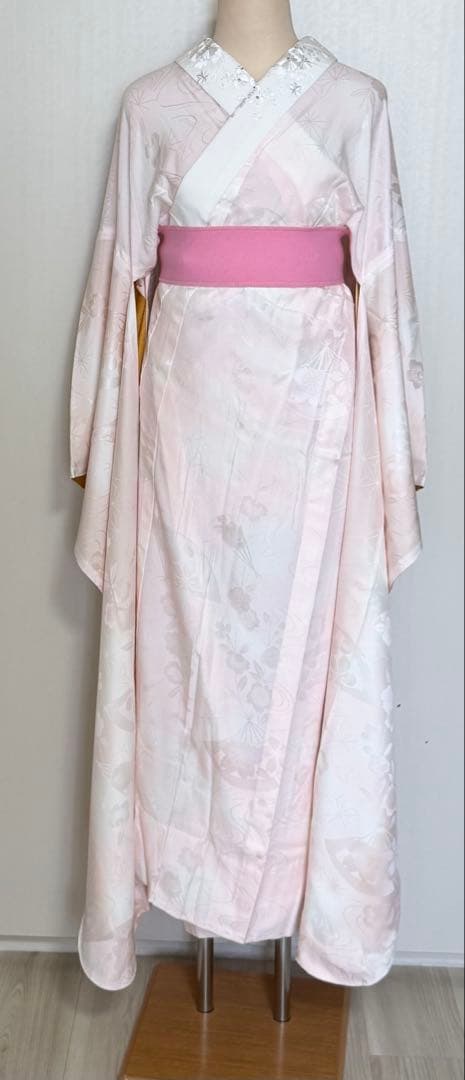 新春セール！　正絹長襦袢付き裄７０．５ｃｍ　豪華　５点セット刺繍振袖