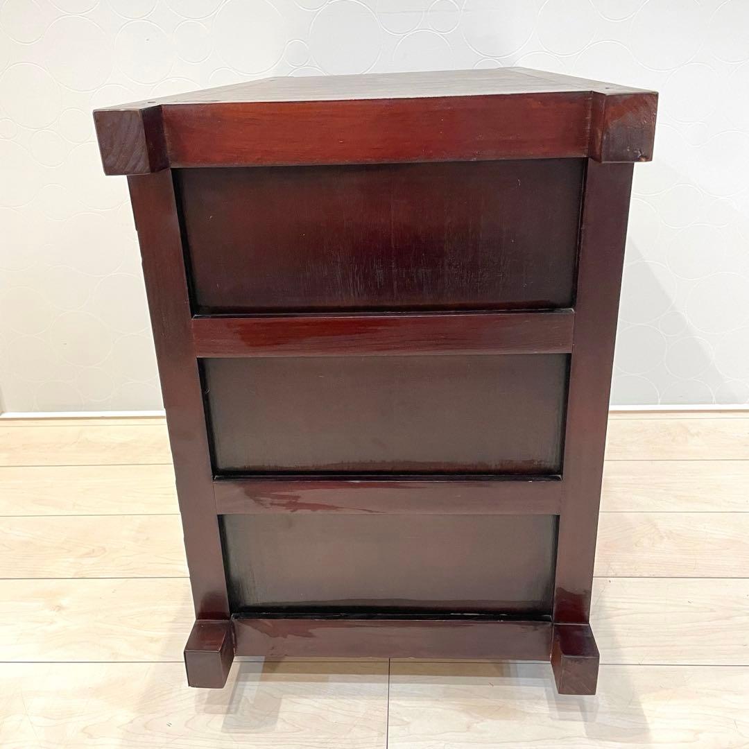 【希少】時代箪笥 車箪笥 和箪笥 龍金具 無垢材 民芸家具 レトロ アンティーク