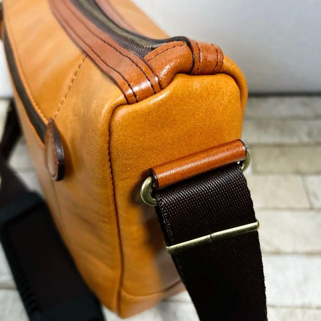 豊岡鞄　ショルダーバッグ メンズ 本革 斜めがけ SADDLE 16452
