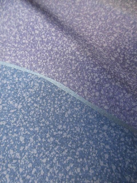 未着用に近い！本場縞大島紬＊寿紬工場＊たたき染め＊訪問着＊横幅大＊１６５ｃｍ