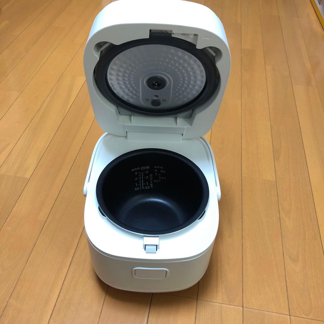 e angle IH炊飯器 ホワイト (3合炊き）ANGV-RCI05-A