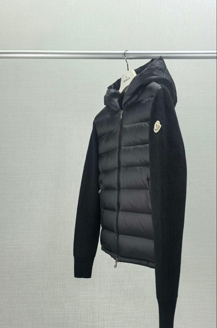 ダウンジャケット フード付き ブラック