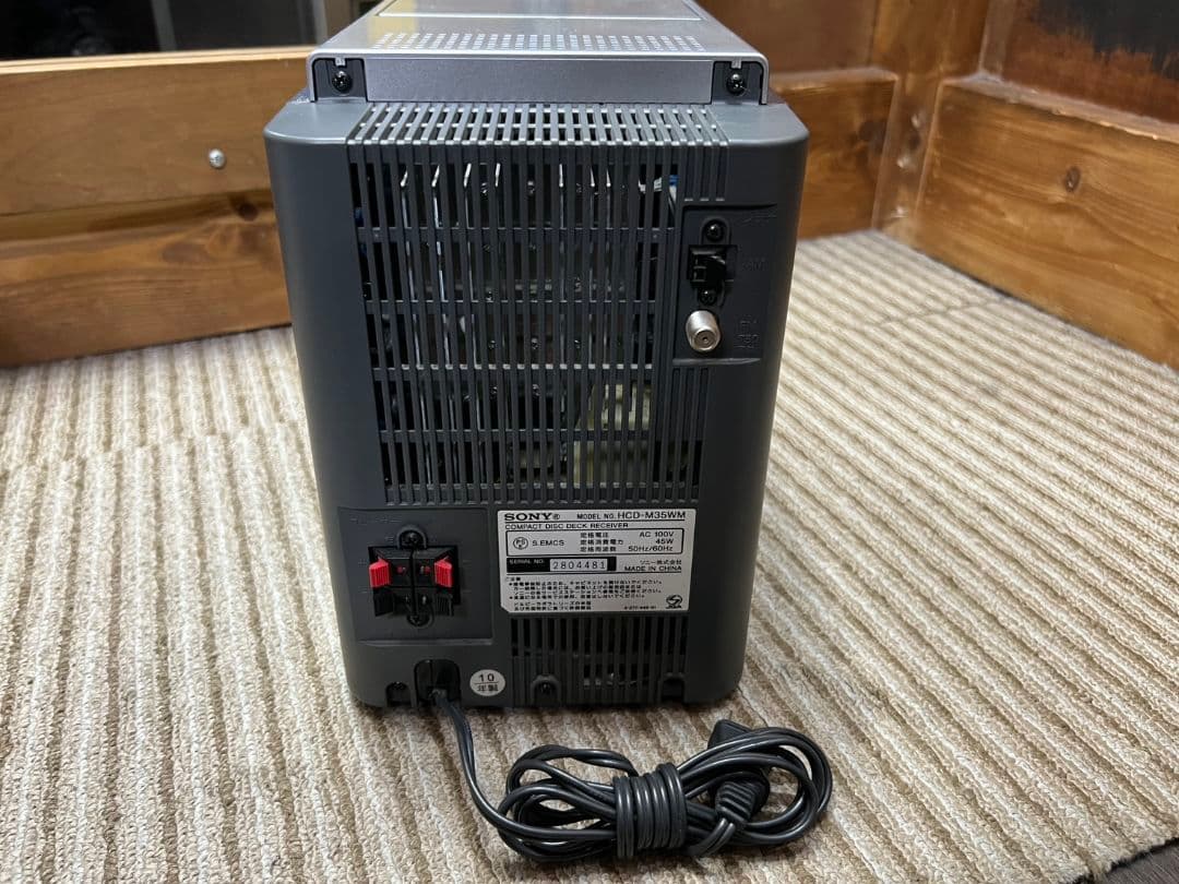 ※【現状品】SONY MD搭載オールインワンコンポ CMT-M35WM