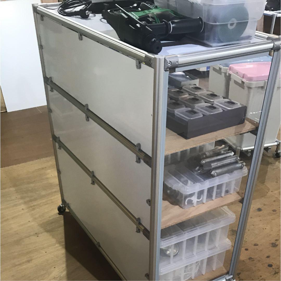 棚台車1070×500×1145 3段+天板