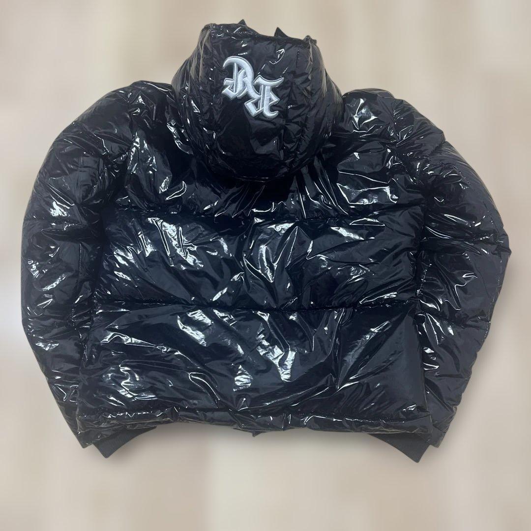 アダムスジャグラー RTEGダウンジャケット　ブラック　光沢　テカテカ