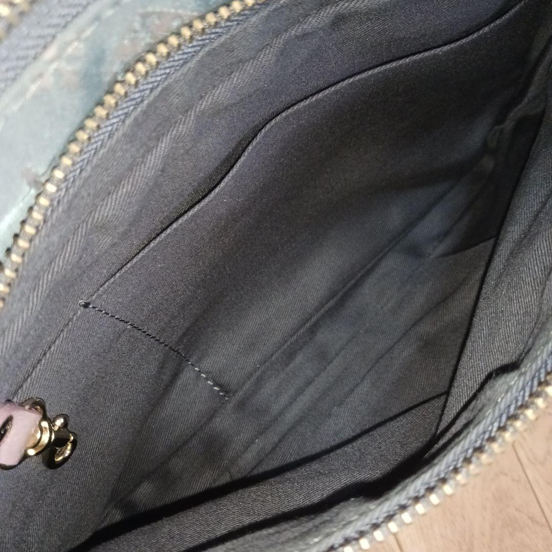 ラシット♥美品♥トリプルポケットショルダー♥グレーピンク♥