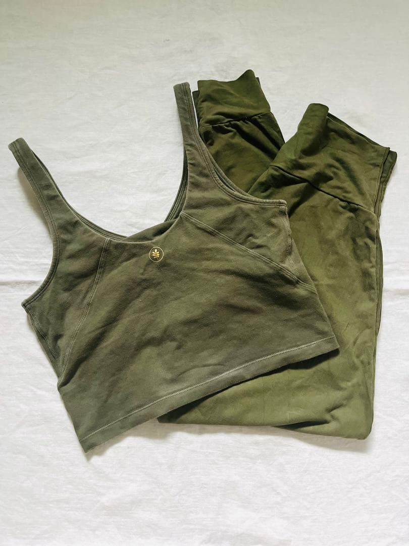 indigo luna ◆オリーブグリーン ヨガウェア セットアップ