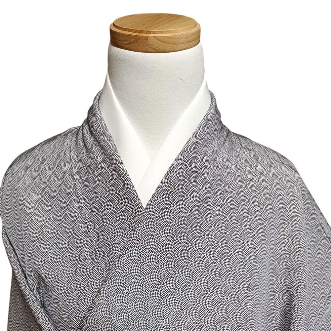 く*く様 ☆21 えっと 小紋 江戸小紋 鮫 紫地