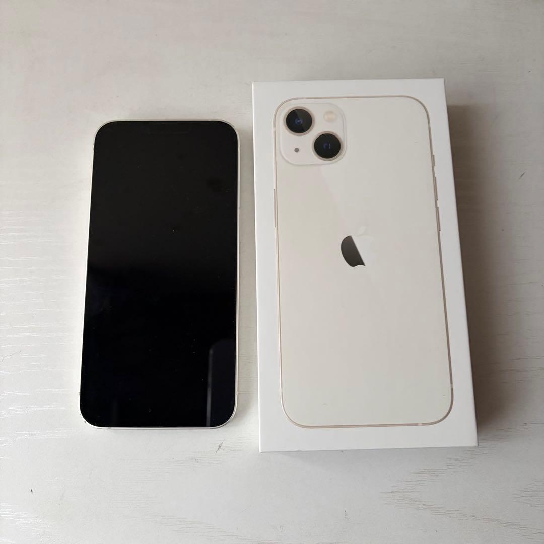 iPhone13 スターライト（ホワイト） 128gb 本体 箱あり