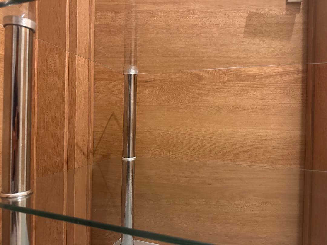 ガラス製3段シェルフ ミッドセンチュリー レトロモダン ポップ スペースエイジ