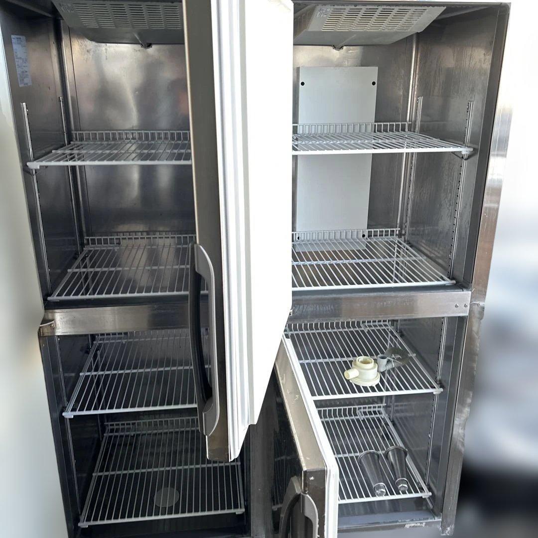 7065 2018年製 100V 縦型 4ドア 業務用冷凍冷蔵庫 2凍2蔵