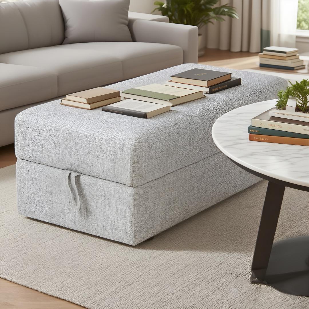 2点 ソファ足踏み 履物台 収納スツール 多機能一体型 インテリア収納家具