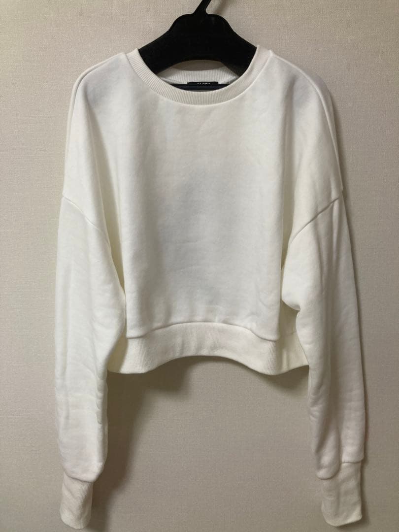 【美品】aLORS paris スウェット ホワイト フリーサイズ