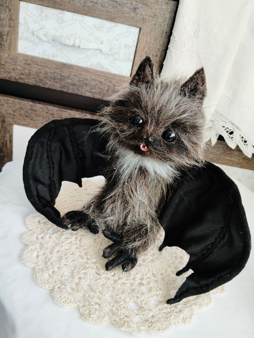 a様オーダー❤ユキヒョウ♡コウモリ♡子猫ちゃん♡アートドール♡ぬいぐるみ♡