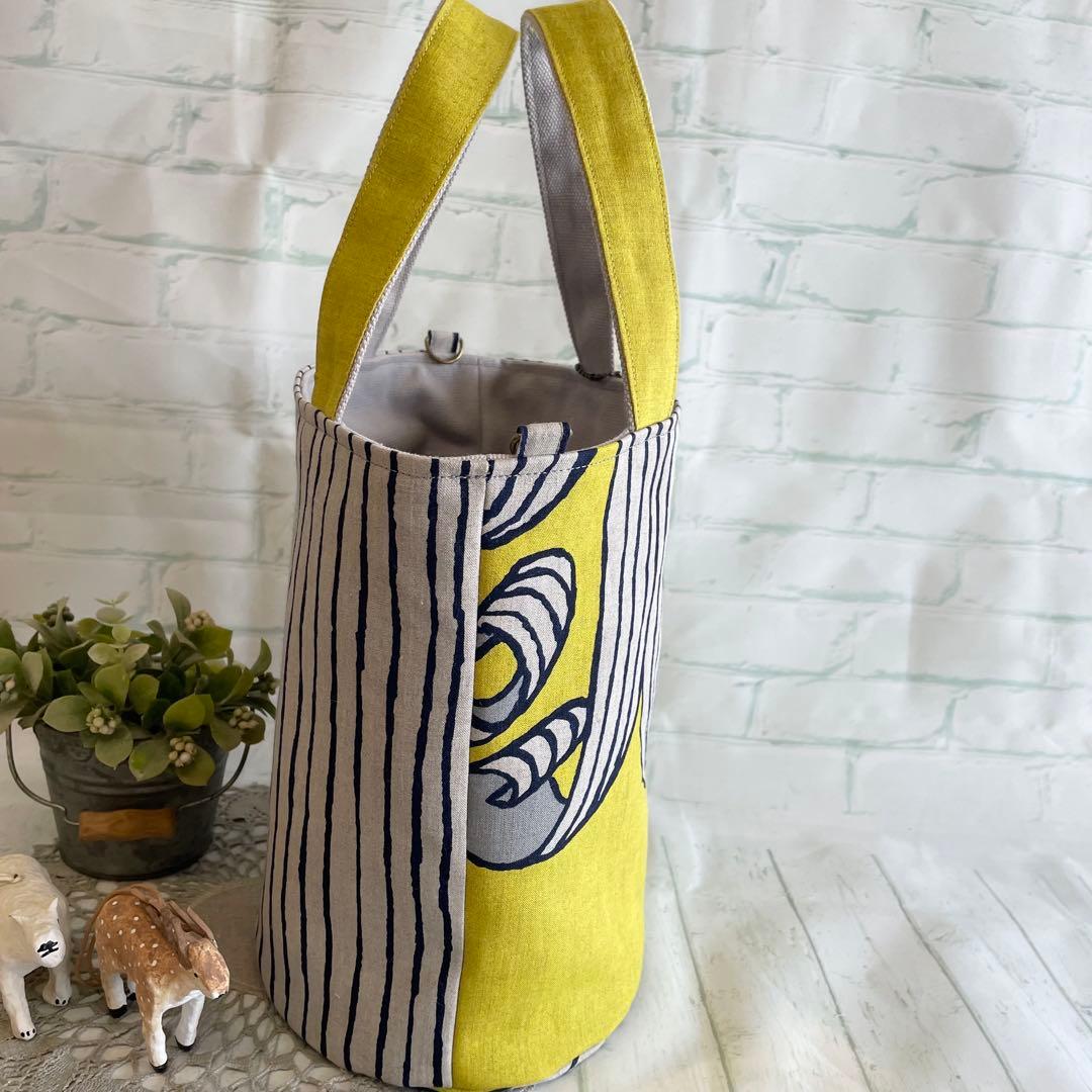 ハンドメイド　バケツトートバッグ　ミナペルホネン　swing　386