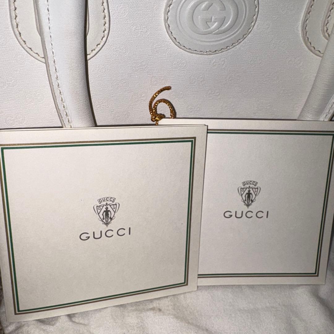 GUCCI ハンドバック　ホワイト