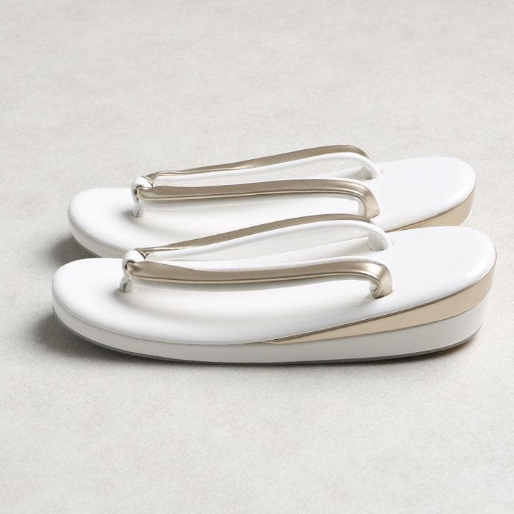 「さや❤︎」専用【新品】草履バッグセット　エナメル (ゴールド)　03592