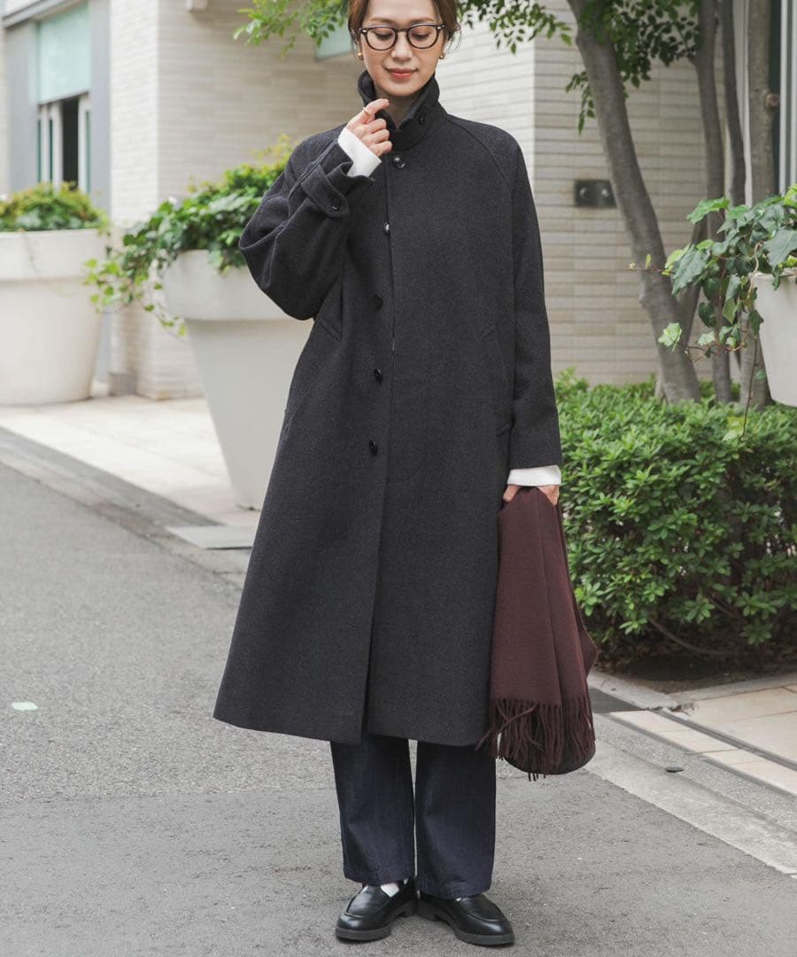 ★新品未使用タグ付き★UR DOORS＊ウール100バルマカーンコート