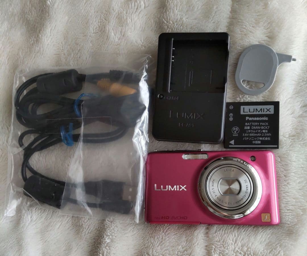 Panasonic LUMIX DMC-FX77 ピンク デジタルカメラ 箱付
