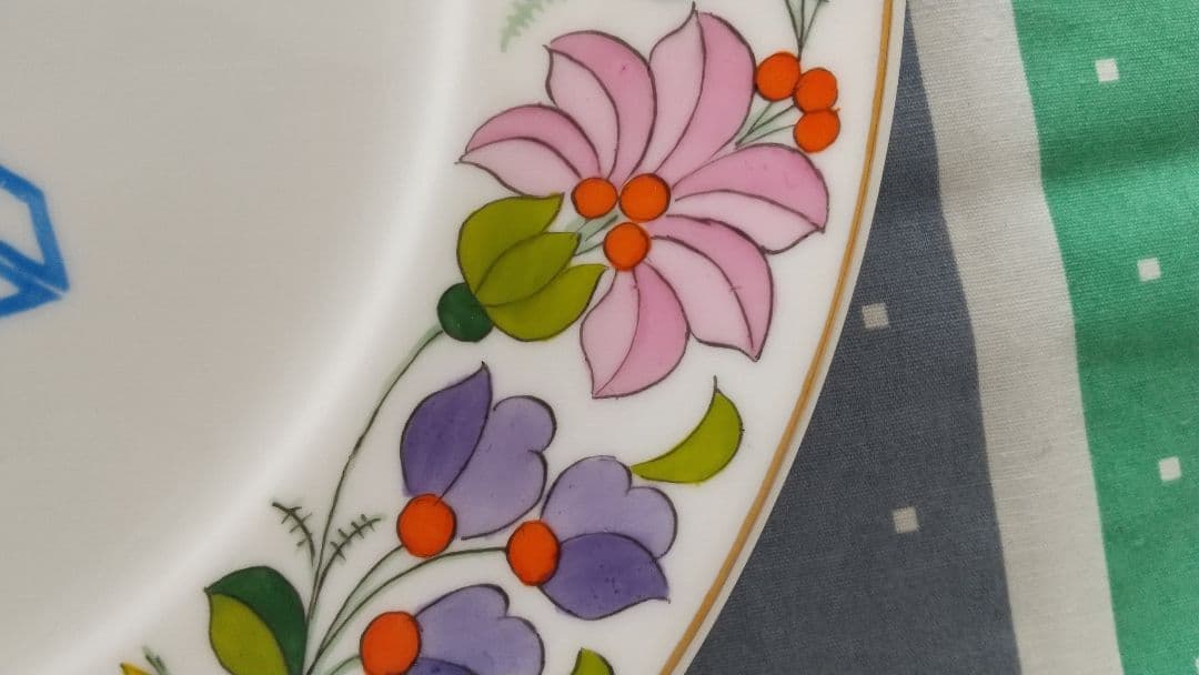 ハンガリー　カロチャ　刺繍　お皿　プレート　交渉可