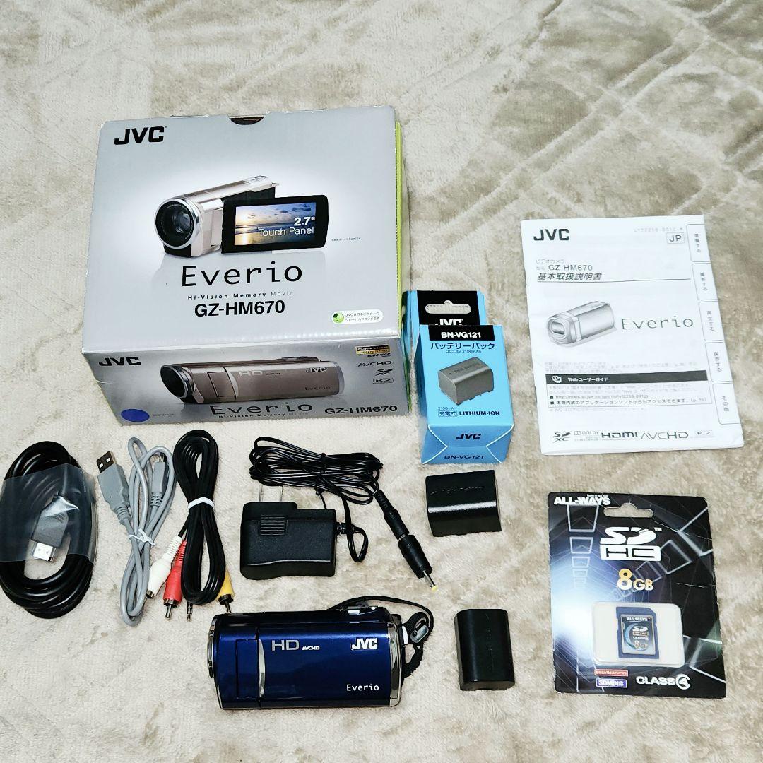 ★JVC ビクター エブリオ GZ-HM670 Everio ビデオカメラ