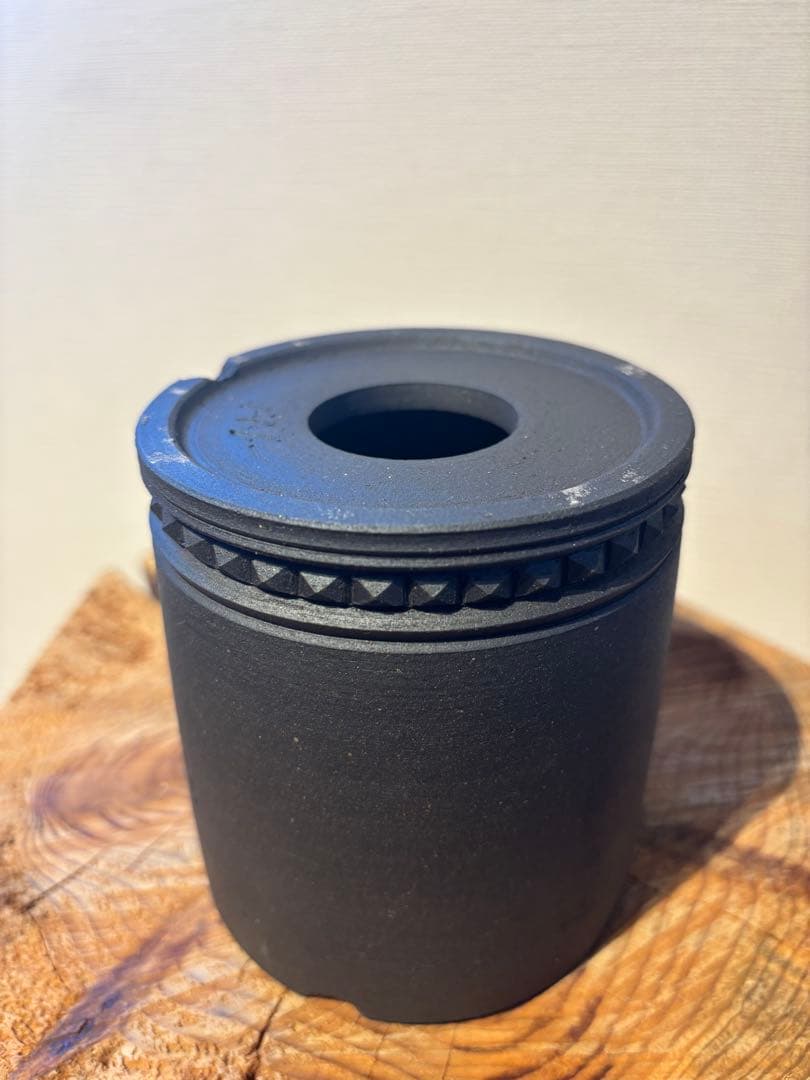 吉光窯 kikko low 虫食い　スタッズ 鉢